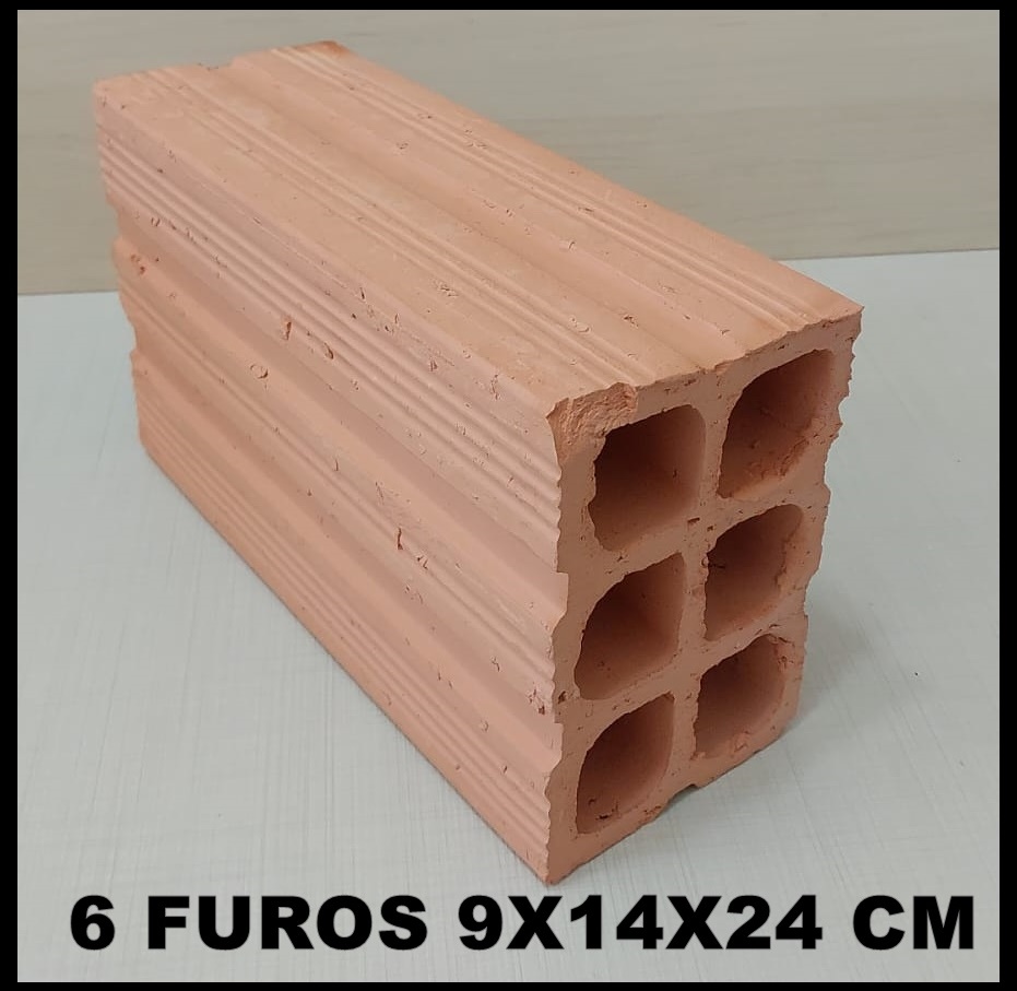 6 FUROS 9X14X24 CM